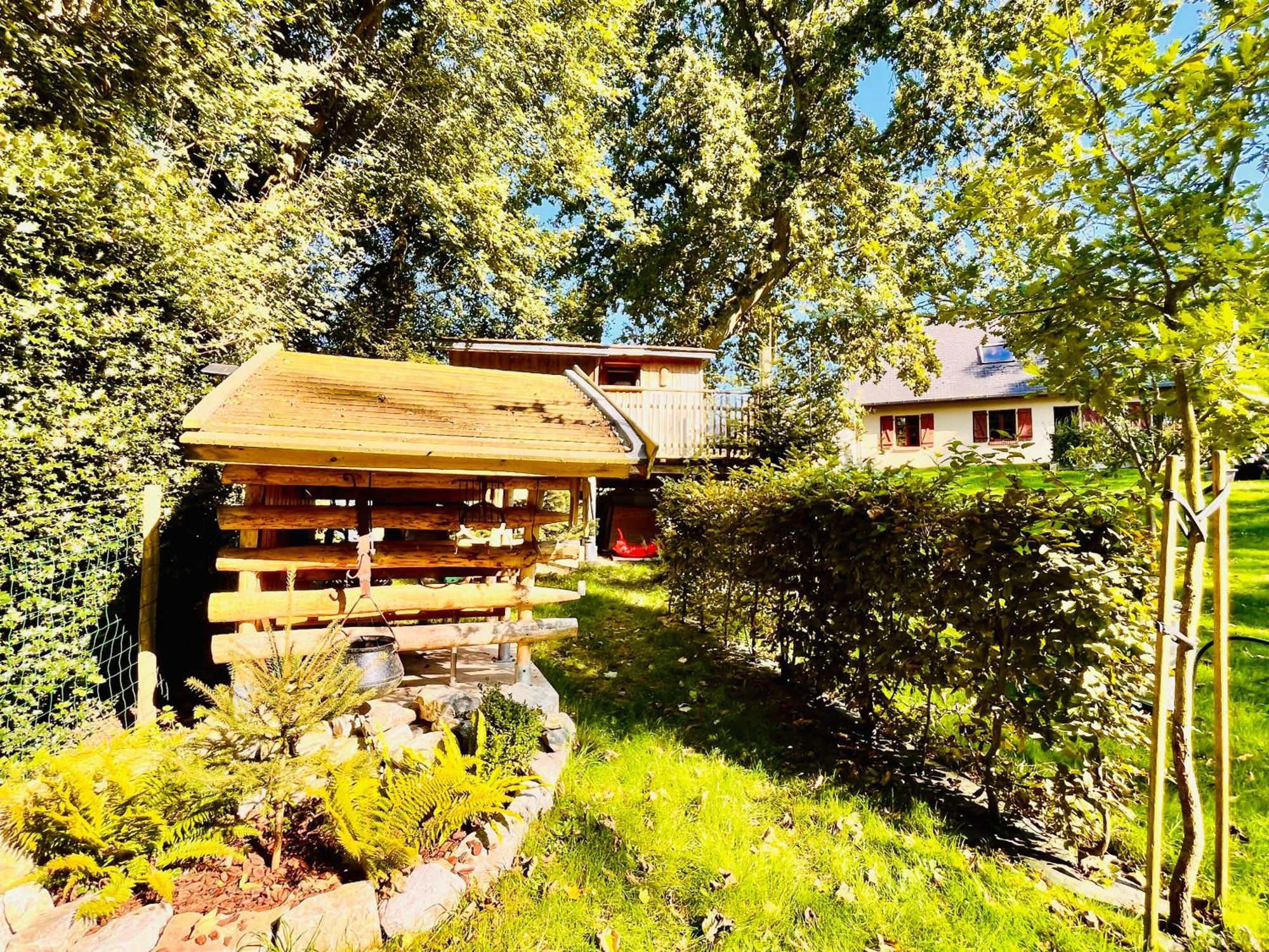 La Cabane Perchee Du Trappeur Ecrainville Экстерьер фото
